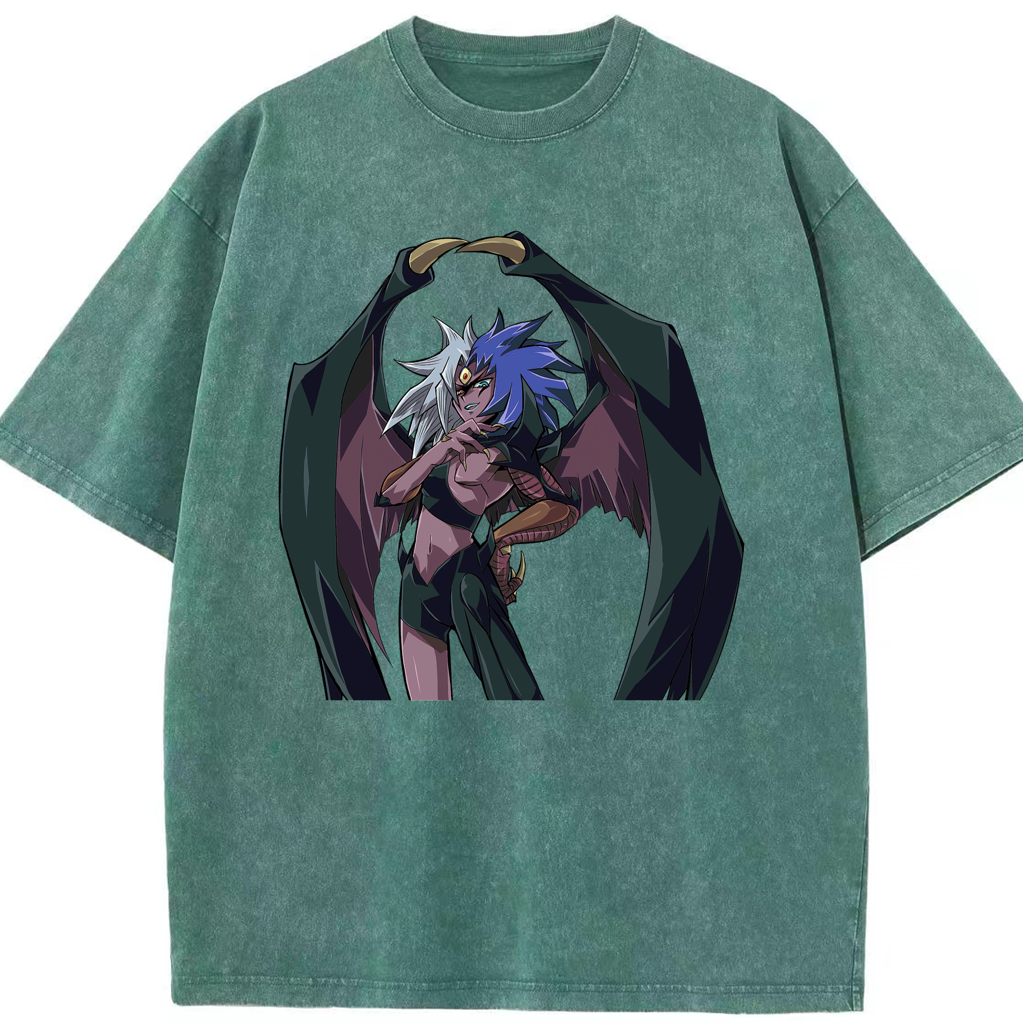 （画像用） 遊☆戯☆王 Yu-Gi-Oh! 綿100% ヴィンテージ風 半袖Tシャツ（フロントプリント）